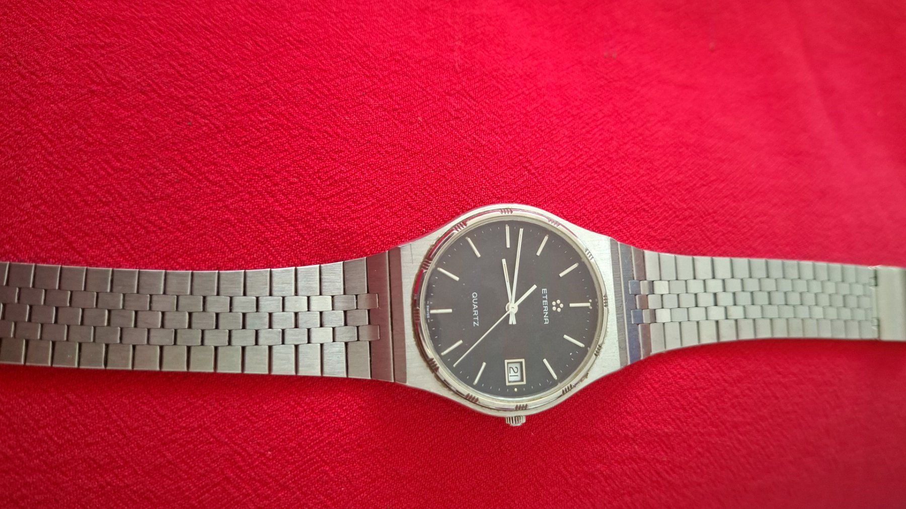 Eterna Orologi: Eterna Quartz Herrenarmbanduhr – Usato da Wollerau venduto da ziste