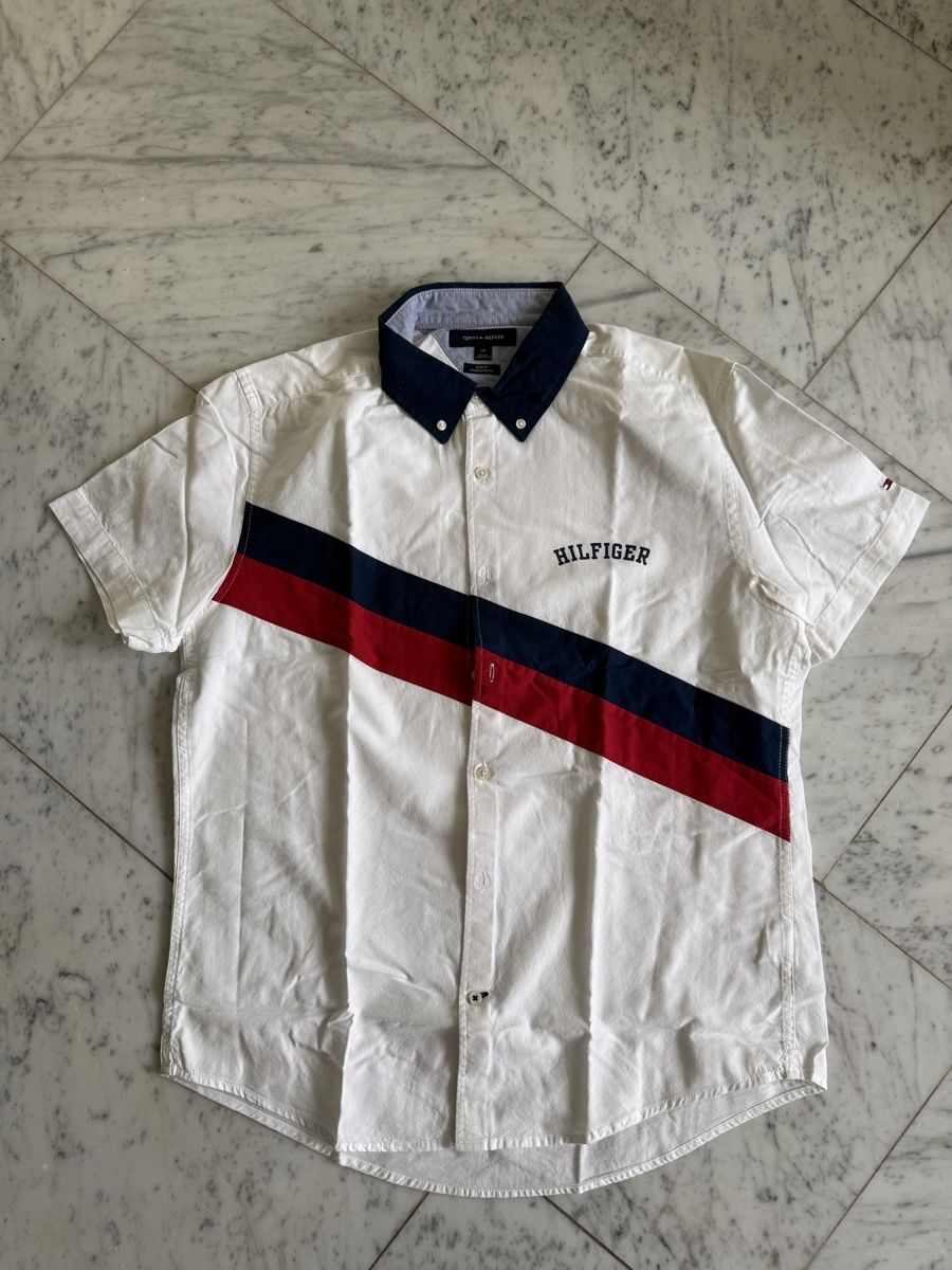 Tommy Hilfiger Camicie: Tommy Hilfiger Kurzarm Hemd, Gr. L, Herren – Nuovo (secondo la descrizione) da Seewen SO venduto da HappyHappyHappy