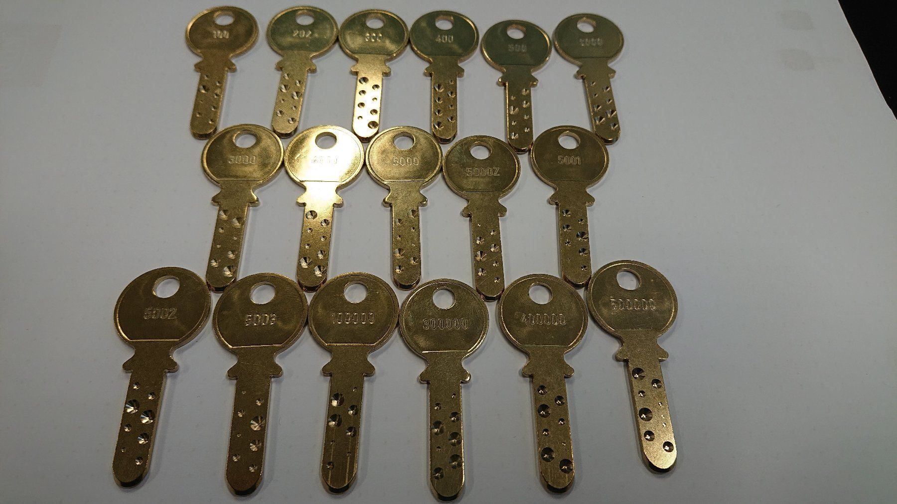 Chiavi: KABA 8  Schlüsselset - 17 Stück - 210.- – Nuovo e nell'imballaggio originale da Amriswil venduto da FMS-8580