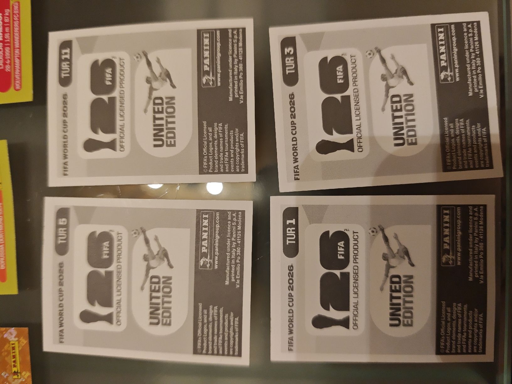 Panini Cartes à collectionner: Panini TUR 1,3,5,11 – Neuf (Voir description) à Sulgen par 34j_p6s2