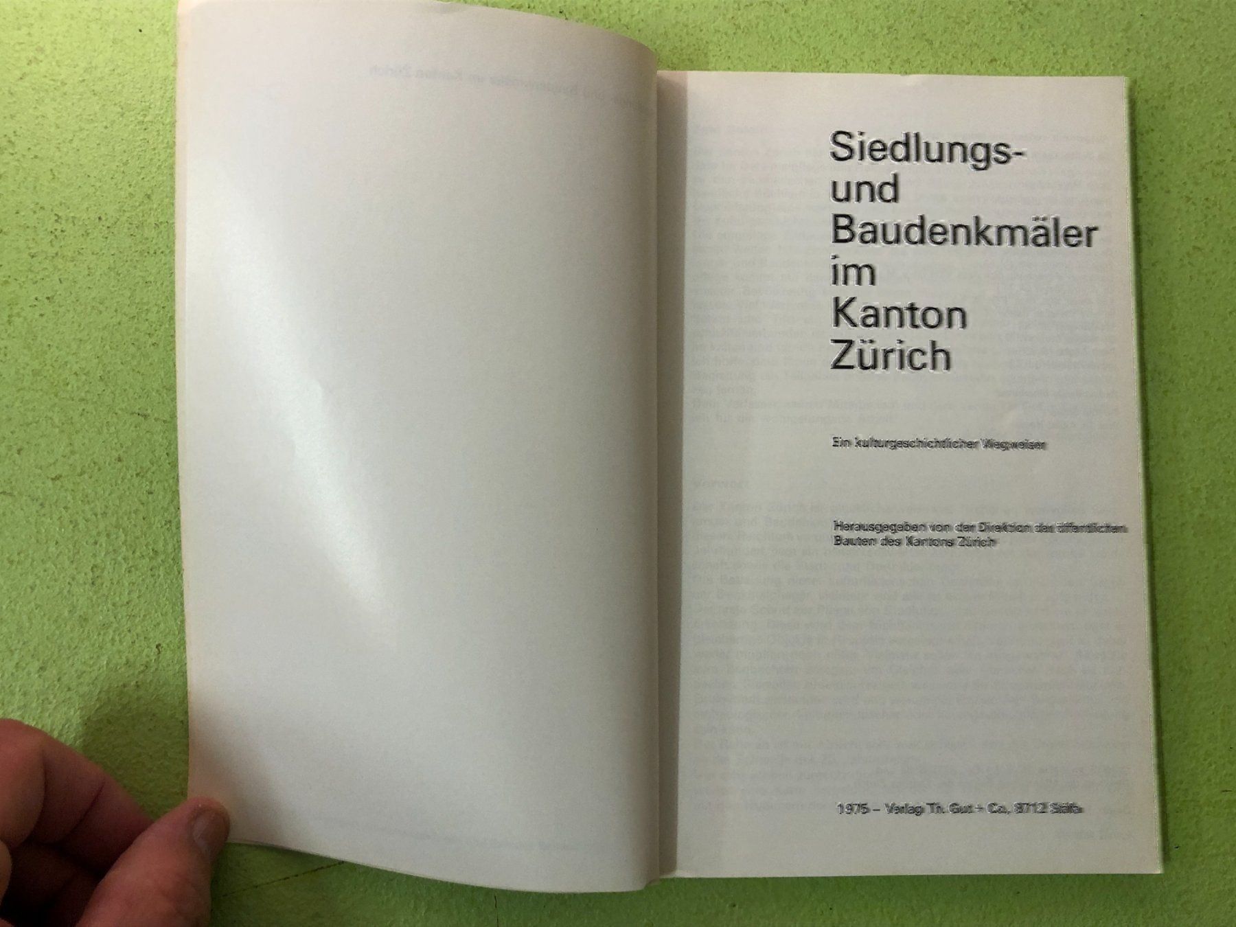 Bücher: Siedlungs- u. Baudenkmäler Kt. ZH – Gebraucht aus Zürich von allp 1