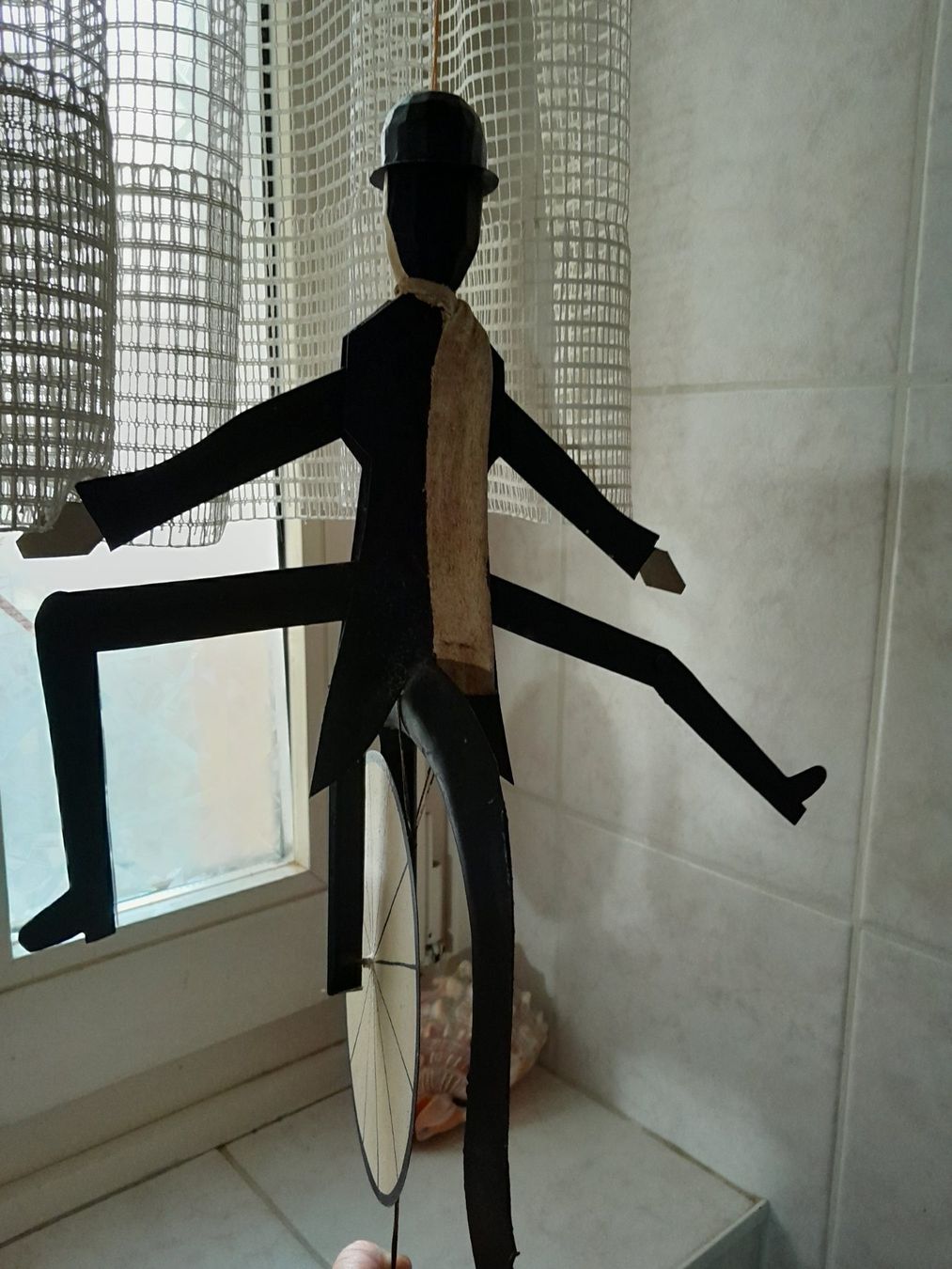 Figuren: Hampelmann Bikermann Metall Chaplin alt hand made – Gebraucht aus Aldesago von ant_zk5q 5