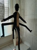 Hampelmann 35 x 25 cm Metall Chaplin alt hand made