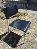 Bürostuhl schwarz Chromstahlrahmen