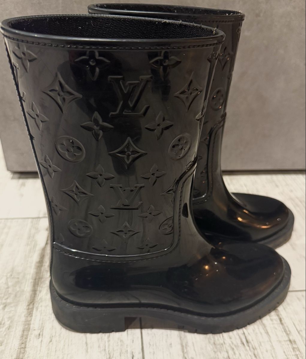 Louis Vuitton Scarpe da donna: Louis Vuitton Drops Regenstiefel – Usato da Birrwil venduto da wata90 1