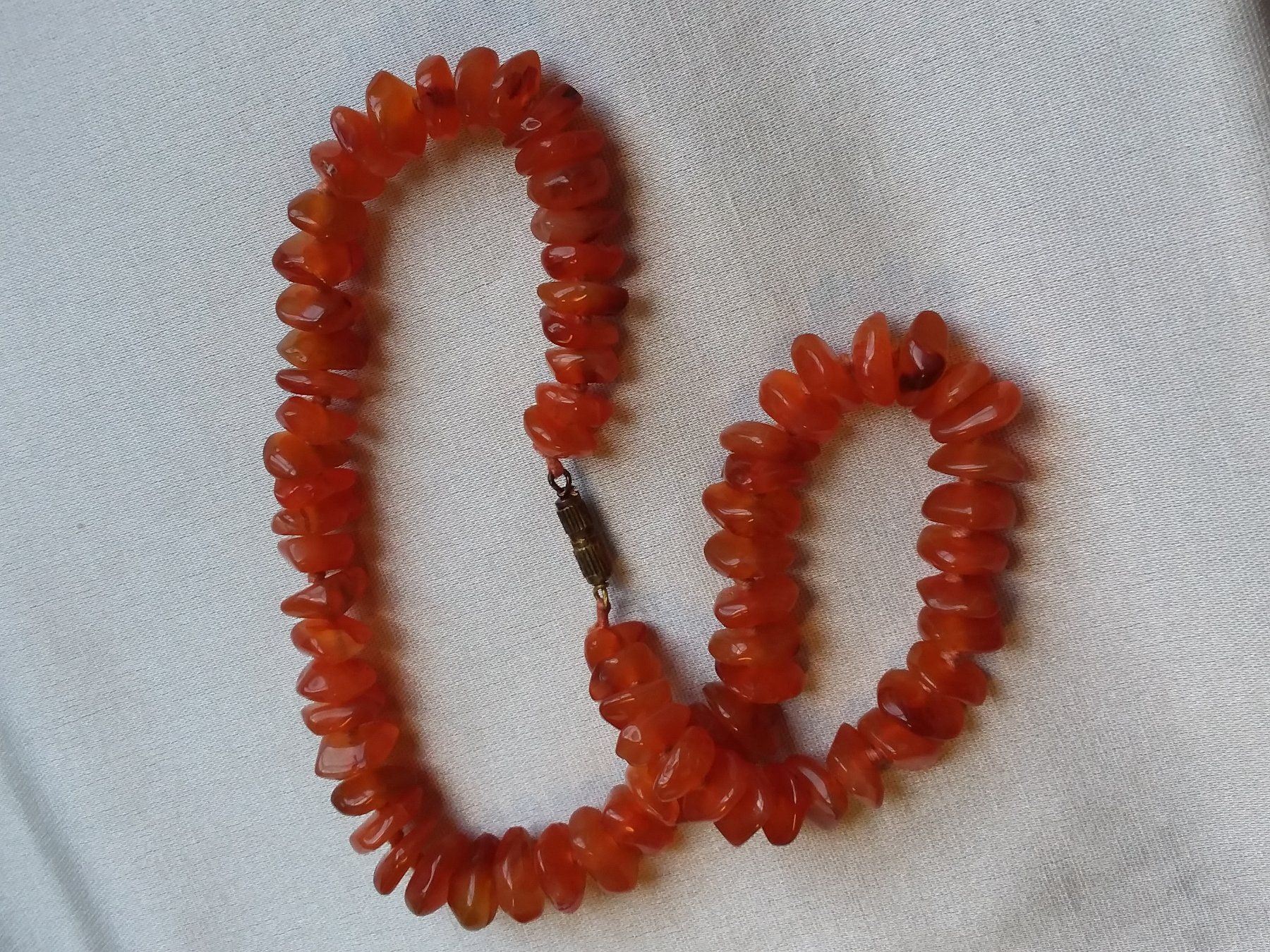 Catenine: Echtes trendiges CARNEOL Collier in Orange – Usato da Zürich venduto da sanwit 4