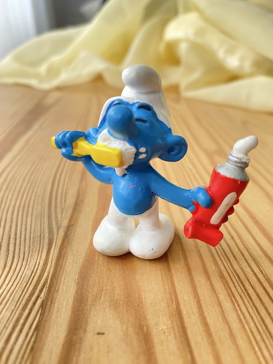 Schleich Figuren: Zahnputzschlumpf – Gebraucht aus Fehraltorf von Marian4