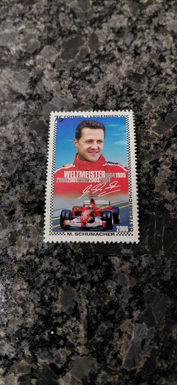 Tutti i francobolli: Briefmarke Michael Schumacher – Usato da Schmerikon venduto da Olympia04
