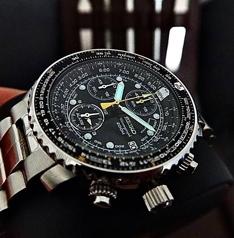 Montres: Seiko Pilot Chronograph Navitimer – D'occasion à Zürich par Vlaser 2
