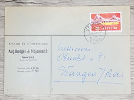 CL01 Enveloppe + Timbre Suisse 1959