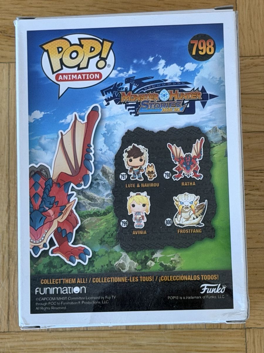 Funko Statuette: Funko Pop Animation Monster Hunter - Ratha 798 – Nuovo e nell'imballaggio originale da S. Pietro venduto da nap_9xjt 1