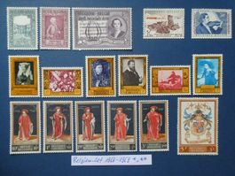 Belgien-Lot 1956-1959 ungestempelt