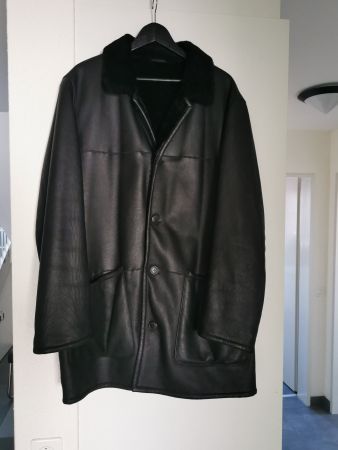 Lammfell-Kurzmantel  "Roy Robson" Grösse 54 - XL, schwarz