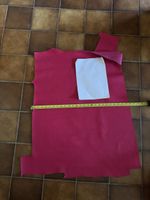 rosa Rindsleder 80*62cm, 2,0mm/Cuir de vache rose 80*62cm