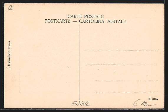 Cartoline postali: AK Trogen, Ortsansicht im Schnee – Usato da Berlin venduto da bartko-reher 1