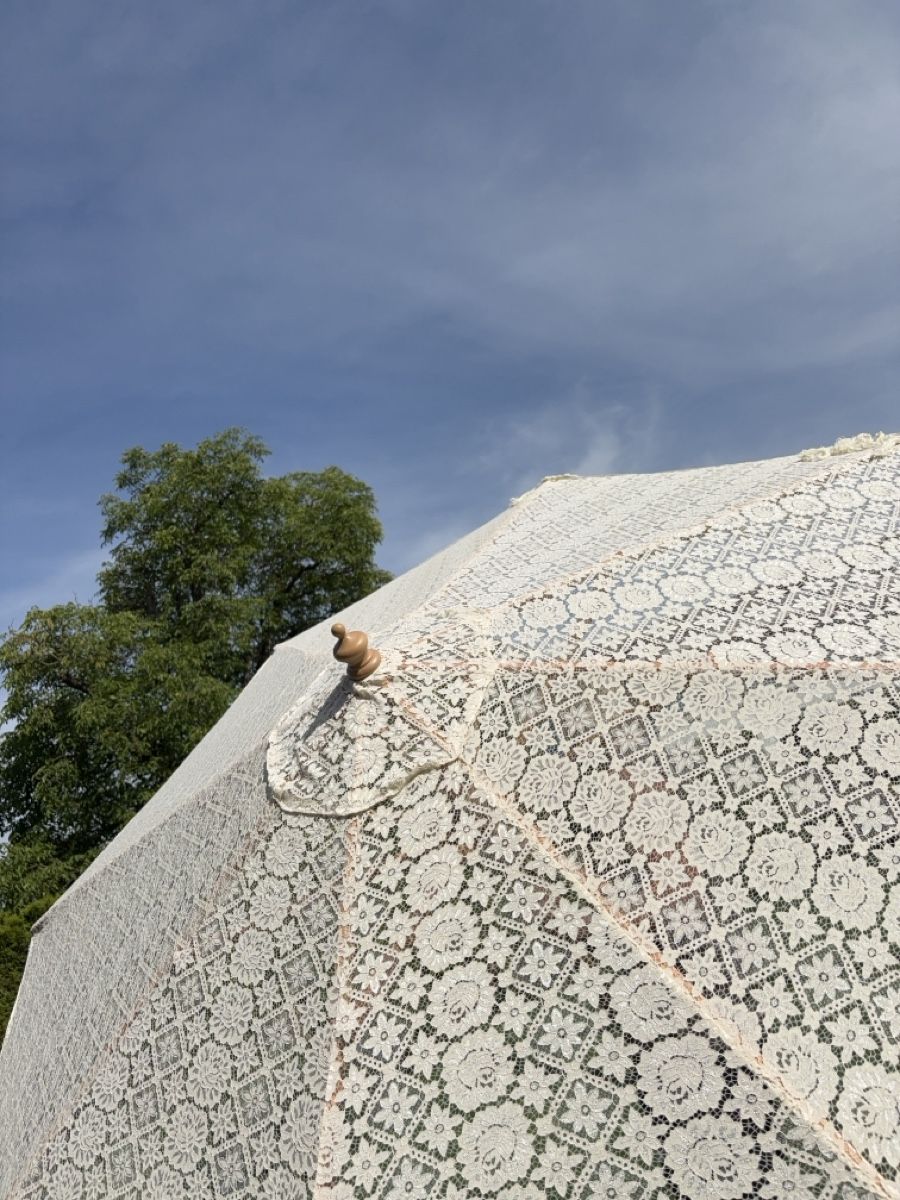 Parasols: Schöner Sonnenschirm mit Fransen  – Neuf (Voir description) à Altnau par kurvenmuehle 5