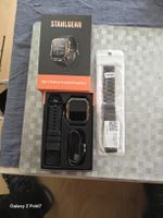 Smartwatch Stahlgear mit Ersatzarmband schwarz neuwertig