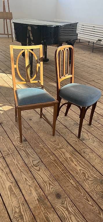 Chaises: Zwei Stühle – D'occasion à Gunzwil par vintage-bazaar