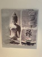 Buddha Leinwandbild ca. 80x80 cm – Zen Feng Shui Wandbild