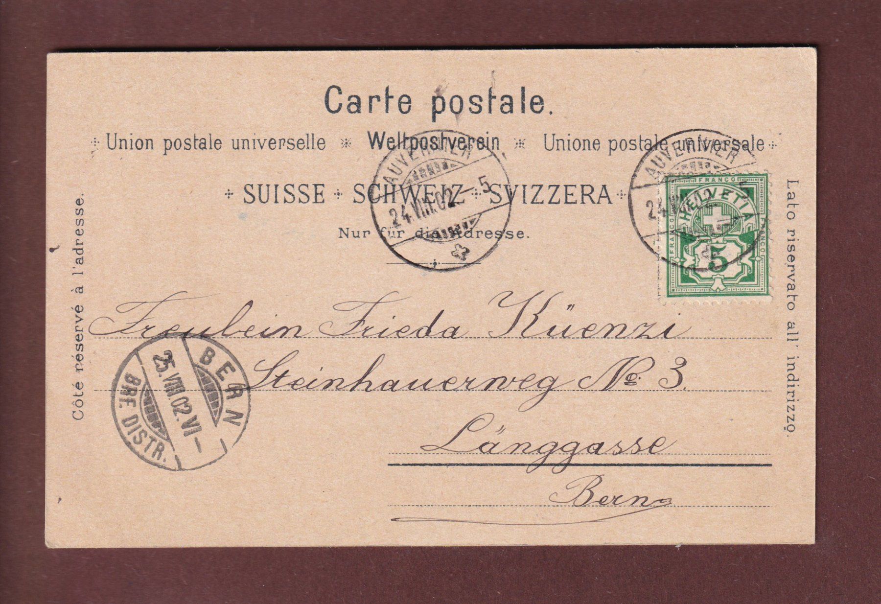 Cartoline postali: Souvenir de NEUCHÂTEL - 1902 Litho Schlumpf – Usato da Pully venduto da nicecards 1