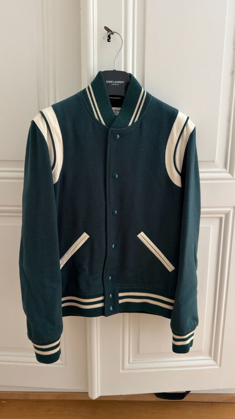 Saint Laurent Giacche: Teddy Saint Laurent vert – Usato da Genève venduto da tan_h6b8