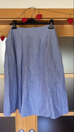 Jupe Esprit bleue rayée taille 38 bon état