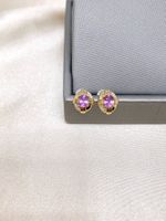 Saphir Ohrstecker /18k Gold/Diamanten