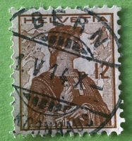  Nr.121  Brustbild der Helvetia mit Schwert GESTEMPELT    
