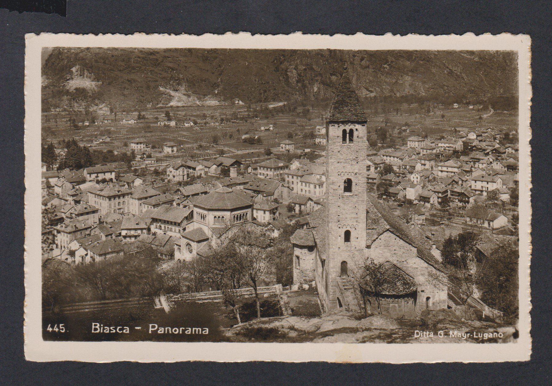 Cartoline postali: Biasca  TI   :   alte Panorama Ansichtskarte von  1939 – Usato da Vitznau venduto da Ropaku