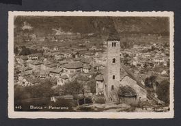 Biasca  TI   :   alte Panorama Ansichtskarte von  1939