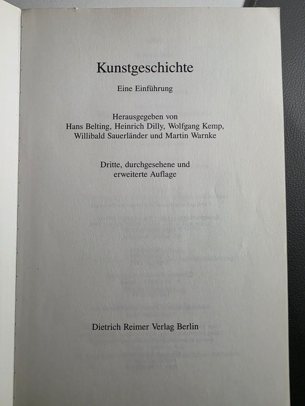Livres: Eine Einführung Kunstgeschichte - 1988 – D'occasion à Walterswil BE par Lonitti 1