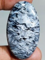 Cabochon L-8602 – Zebra Jaspis 47X26X7mm 65 Karat