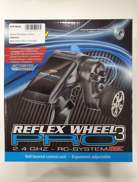 Carson FS 4K Reflex Wheel Pro 4 - 4-Kanal RC Fernsteuerung Mit LCD Display 2.4GHz