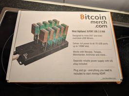 Bitcoin merch USB 10 Port 2.0 Hub