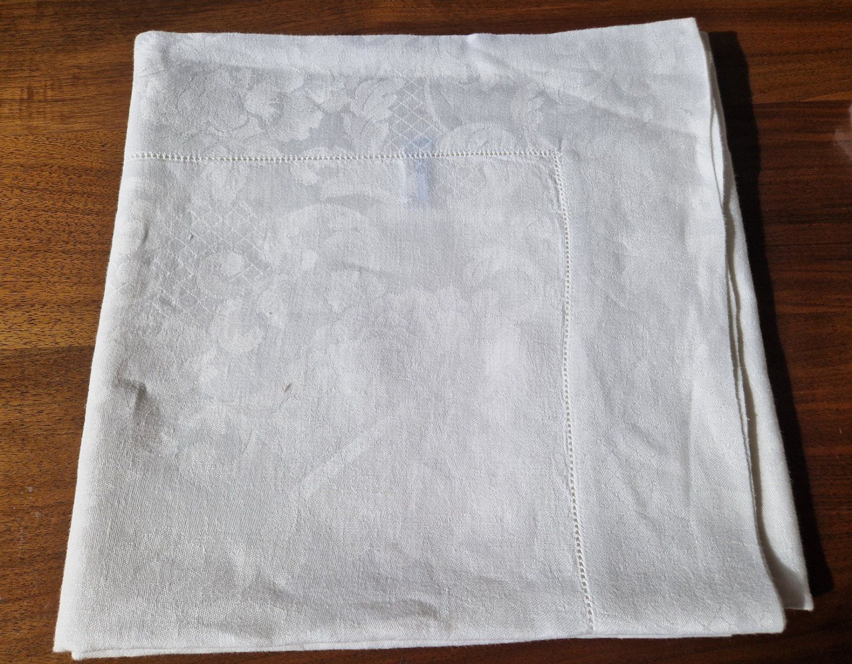 Altra biancheria da tavola: 2 Leinendamast Tischdecke 123x128cm – Nuovo (secondo la descrizione) da Bern venduto da Antikbatik 5