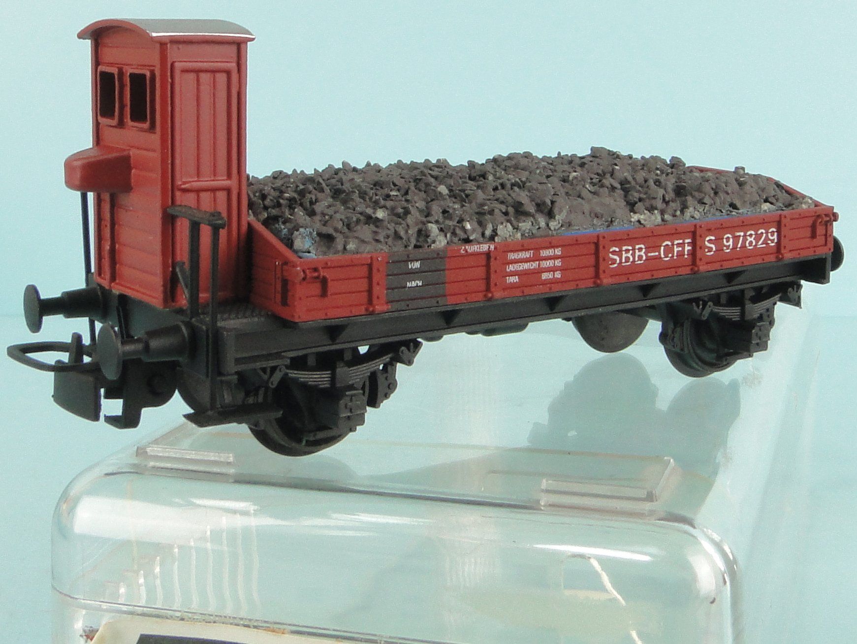 Modellini di ferrovie: Ruco 1102 SBB Flachwagen S97829 – Usato da Bülach venduto da cann11