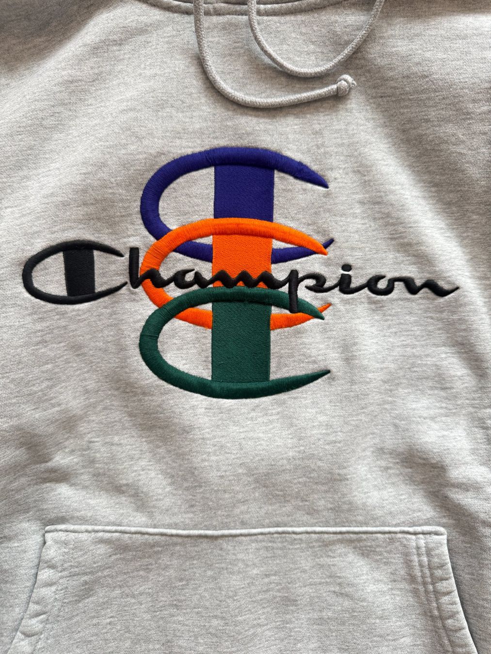Balenciaga Maglioni & Felpe: Supreme x Champion Hoodie grau – Usato da Winterthur venduto da lolmarco 2
