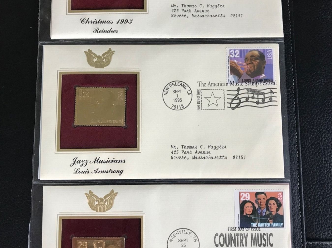 Alle Briefmarken: 3x 22 Karat Echtgold-Briefmarke, Blattgold-Pressung – Neu (gemäss Beschreibung) aus Emmenbrücke von DanielStulz62