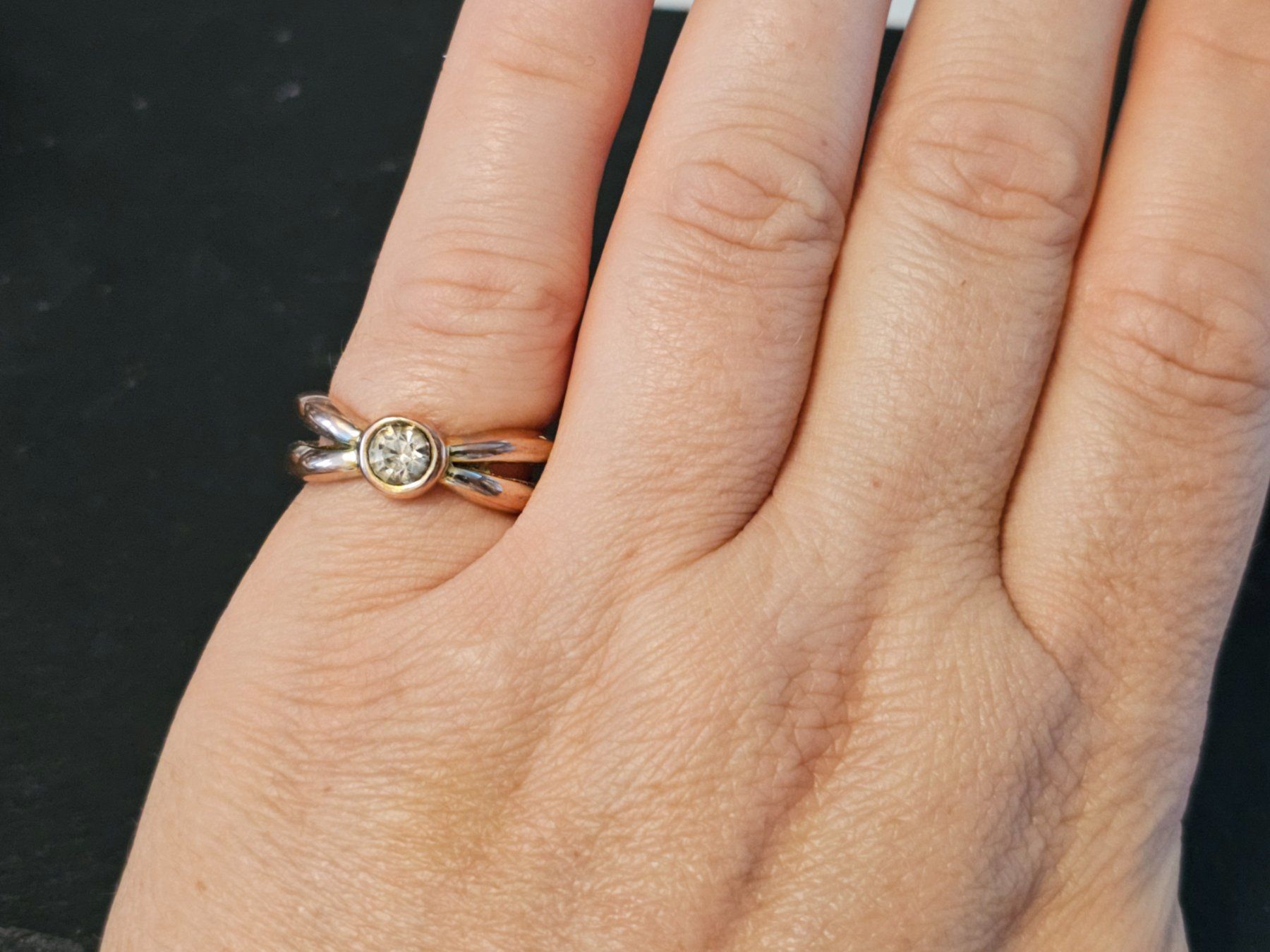Anelli: AKTION Gelb gold Ring massiv Stein Geschenk Modeschmuck 4.17 – Nuovo (secondo la descrizione) da Riedt b. Erlen venduto da Gottestraene 6