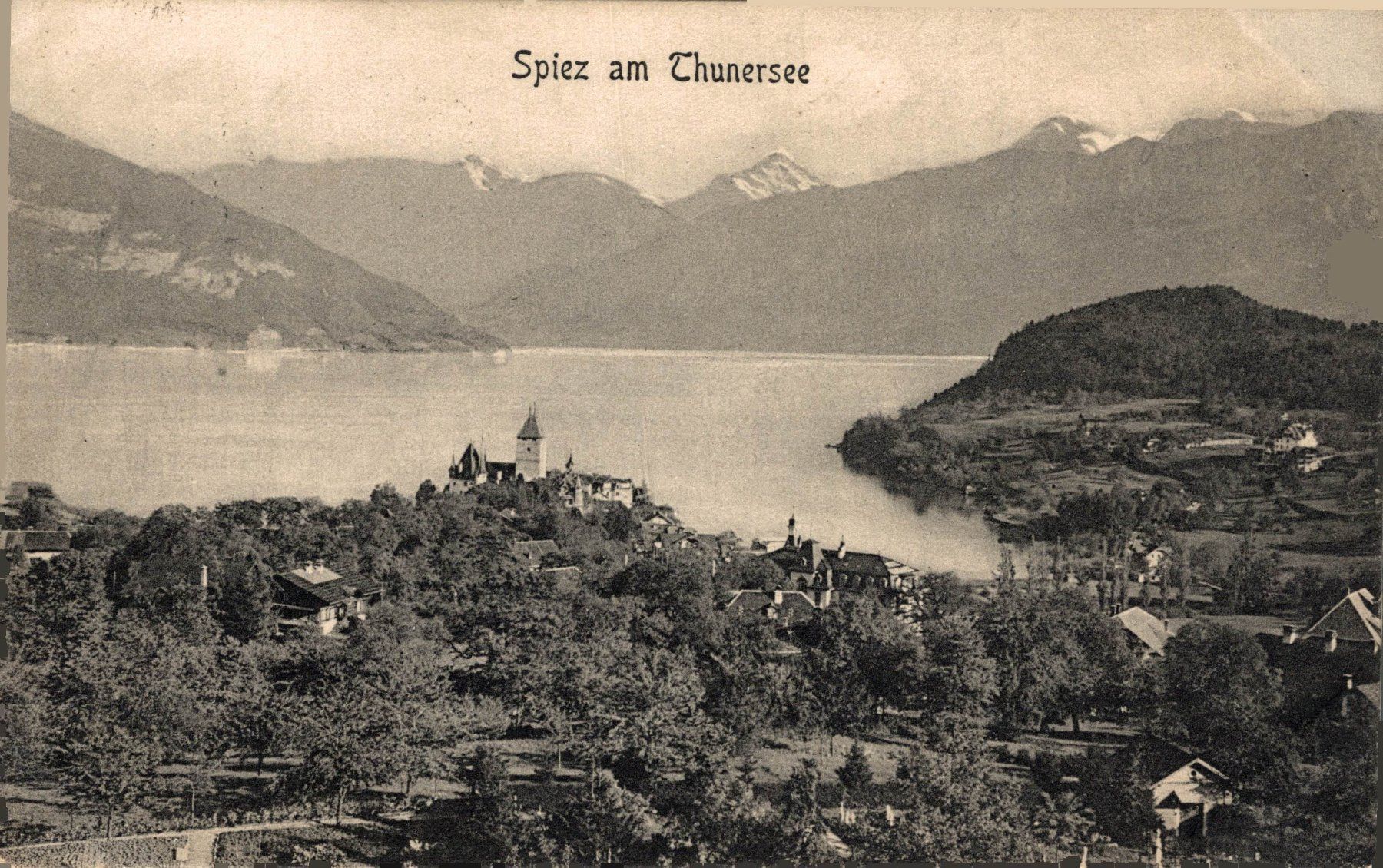 Cartoline postali: Spiez am Thunersee – Usato da Bronschhofen venduto da Astore