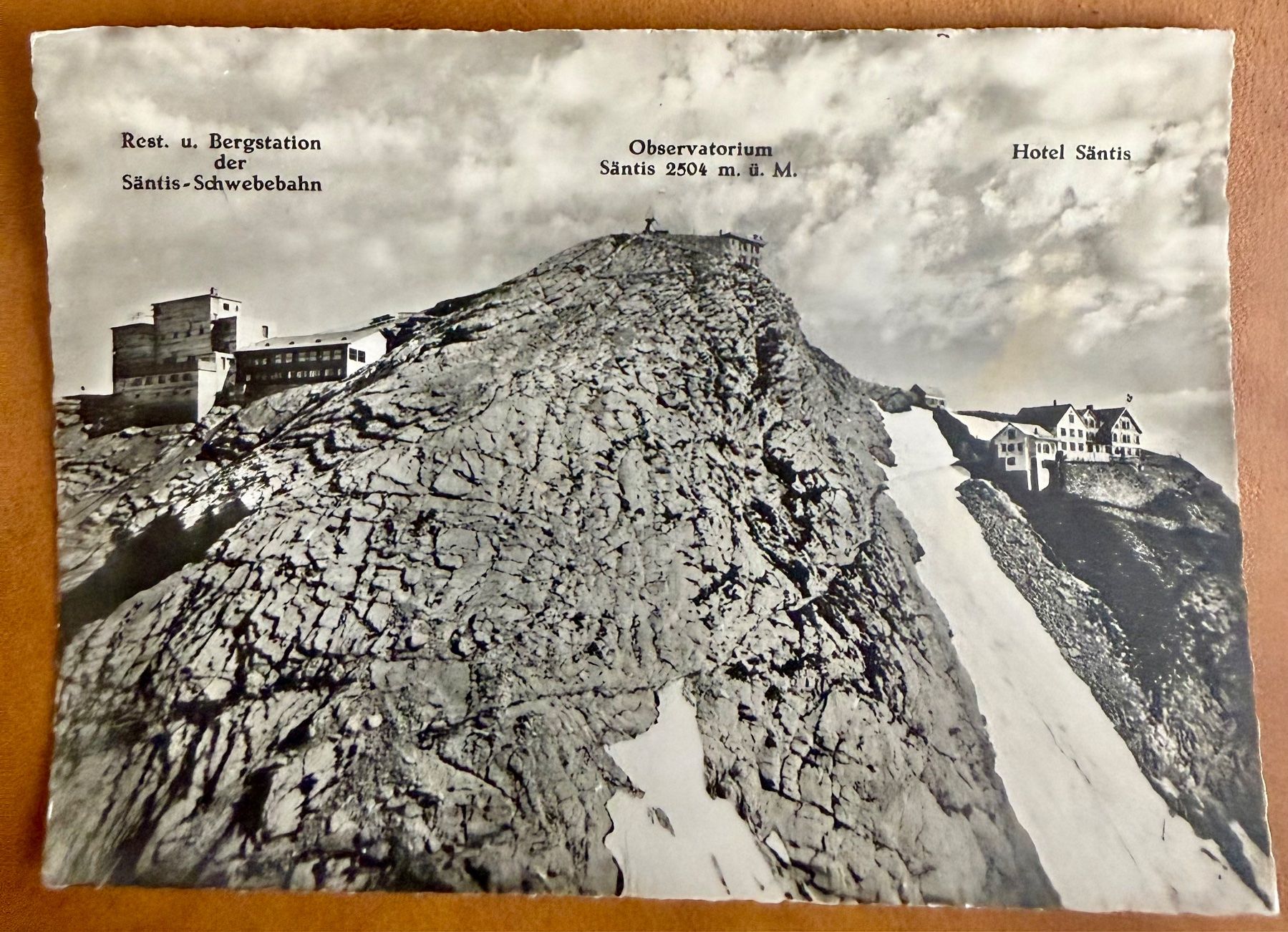 Ansichtskarten: Säntis - Observatorium - Bergstation 1960 – Gebraucht aus Lutry von Ediego
