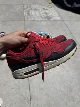 Nike Air Max 1 Rouge Bordeaux, Taille 42, Portées!