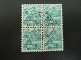 No 202y en bloc de 4 Stempel Oleyres VD (4955)