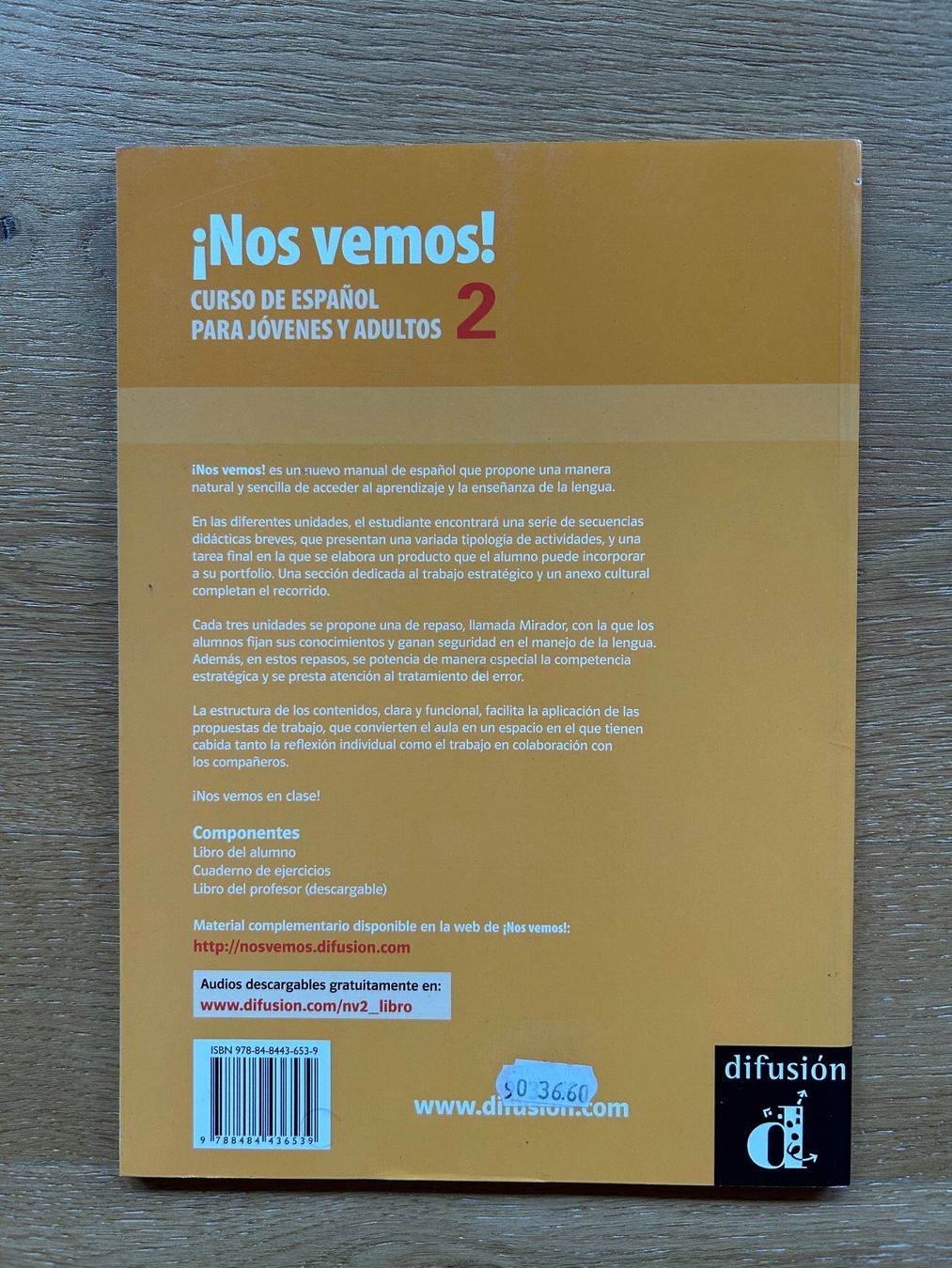 Bücher: Livre méthode d'espagnol Nos vemos A2, non utilisé – Neu (gemäss Beschreibung) aus Martigny von m_juli 1