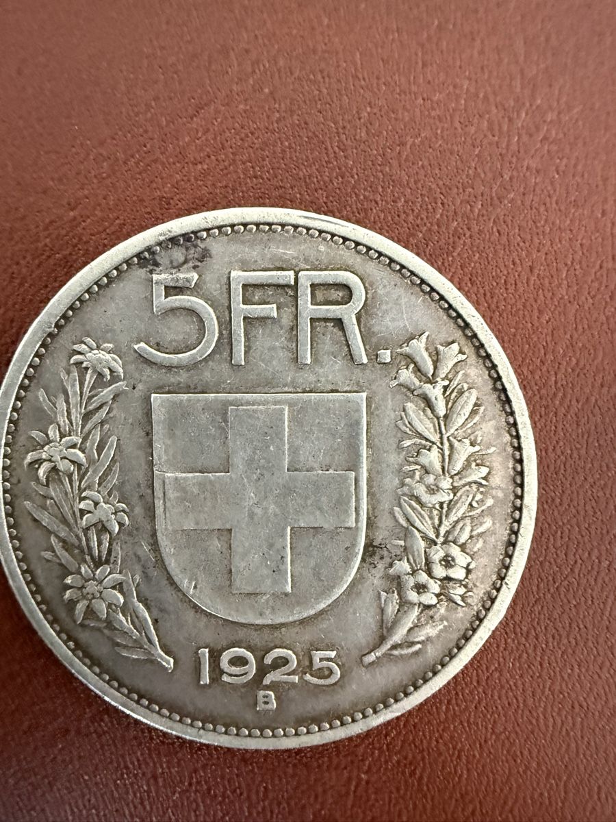 Tutti le monete: 5 francs 1925 – Usato da Malters venduto da Niky.c 1