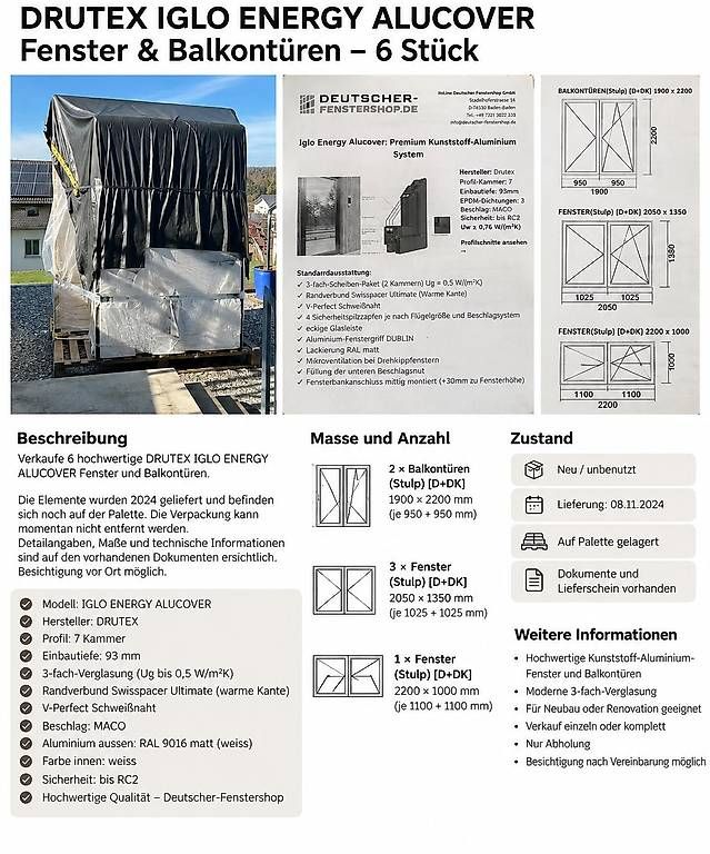 Fenster: 6 neue Fenster – Neu und originalverpackt aus Ebikon von sz2_g2gt