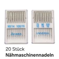 20 Stück Nähmaschine Nadeln in 4 Grössen (fabrikneu)