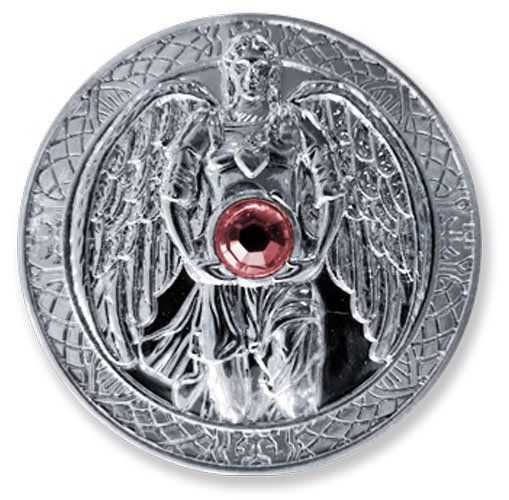 Statuette: Engeltaler versilbert - Erzengel Chamuel – Nuovo e nell'imballaggio originale da Mauren venduto da Yeelen 1