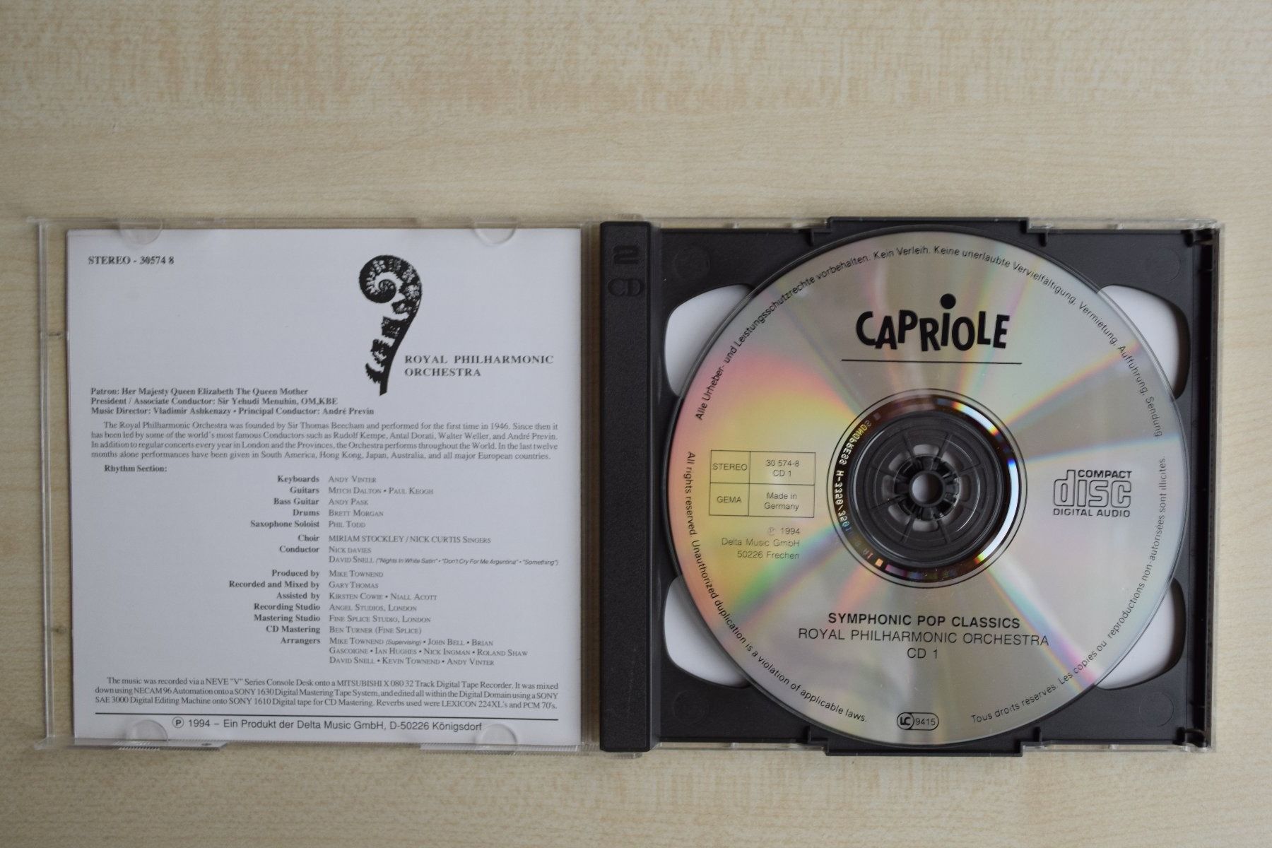 CDs: SYMPHONIC POP CLASSICS/2CDs (630) – D'occasion à Reutigen par DONDON55 2