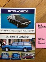 AUSTIN & MG MONTEGO Konvolut Prospekte & Preisliste Schweiz